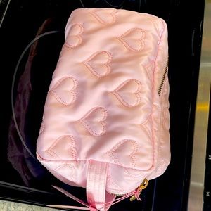 NWT Stoney Clover Lane x Target Quilted Hearts Pink large Square Pouch